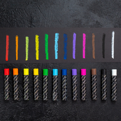 Масляная пастель Малевичъ профессиональная, 12 цветов